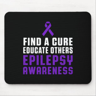 Epilepsimedvetande Kul Hälsosam Epileptisk Krigare Musmatta
