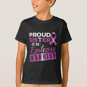 Epilepsimedvetande Lila Stolt Syster Till Epilepsi T Shirt