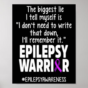 Epilepsimedvetande Skriv Det Epileptisk Krigare Öv Poster