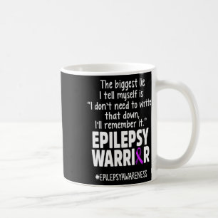 Epilepsimedvetande Skriv Det Epileptisk Warrior Öv Kaffemugg