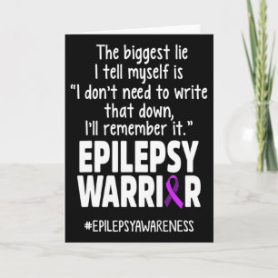 Epilepsimedvetande Skriv Det Epileptisk Warrior Öv Kort