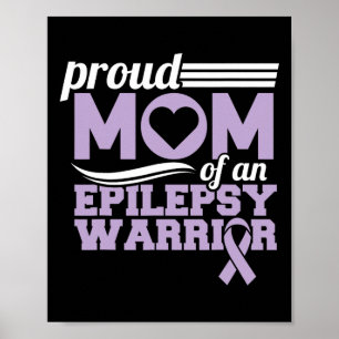 Epilepsimedvetande Stolt mamma till en epilepsikri Poster