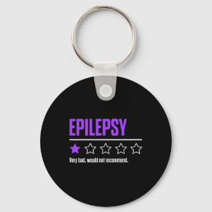 Epilepsimedvetande Succeed Epileptisk Warrior Surv Nyckelring
