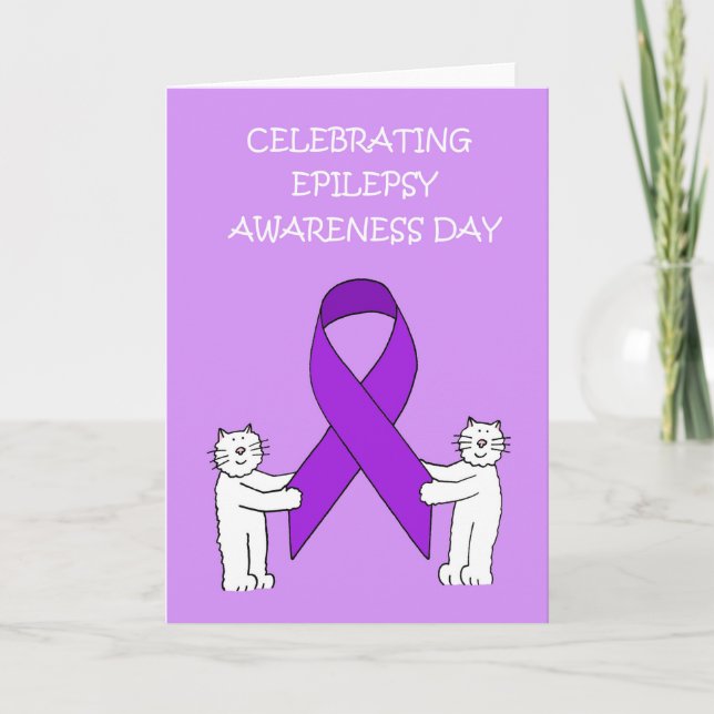 Epilepsimedvetandegörande Dagen 26 mars Kort (Framsida)