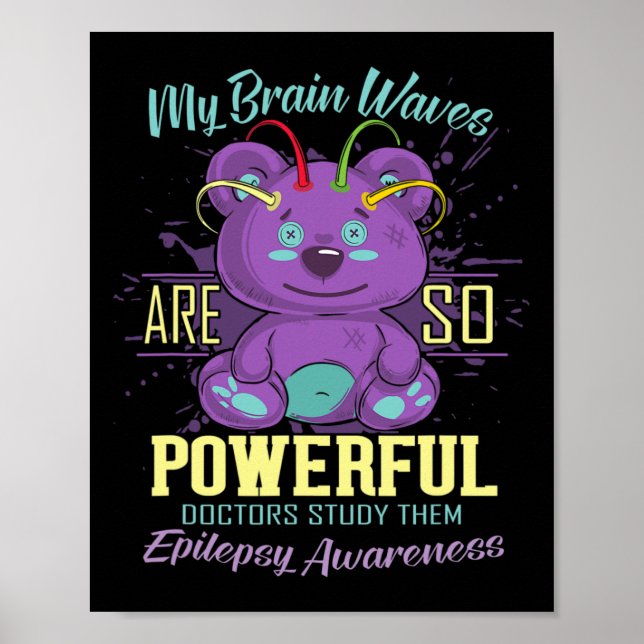 Epilepsimedvetandegörandedagen Lila Epileptikabekä Poster (Framsidan)