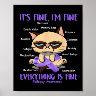 Epilepsimedvetandegrad Ditt slag är mitt slag. Poster