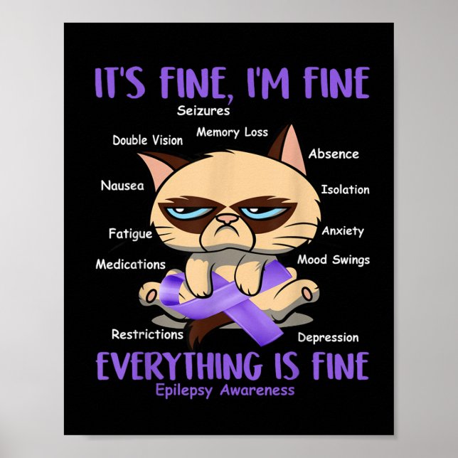 Epilepsimedvetandegrad Ditt slag är mitt slag. Poster (Framsidan)