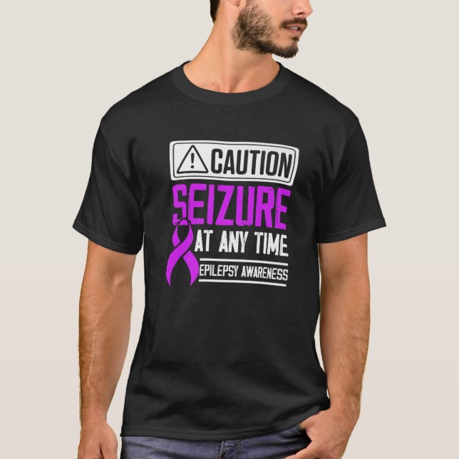 Epilepsimedvetandegrad Epileptikasanfall Survi T Shirt (Framsida)