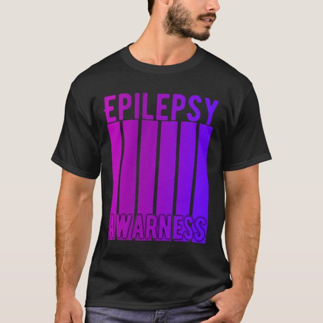 Epilepsimedvetandegrad I november Bära Purpl T Shirt (Framsida)