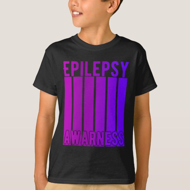 Epilepsimedvetandegrad I november Bära Purpl T Shirt (Framsida)