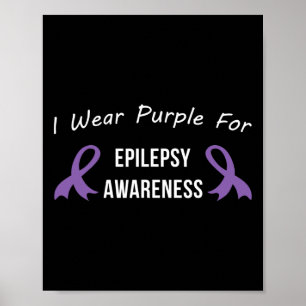 Epilepsimedvetandegrad Månadsstöd för Kärlek Cure Poster