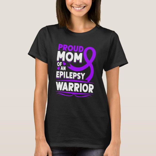 Epilepsimedvetandegrad Stöd för epilepsianfall Mån T Shirt (Framsida)