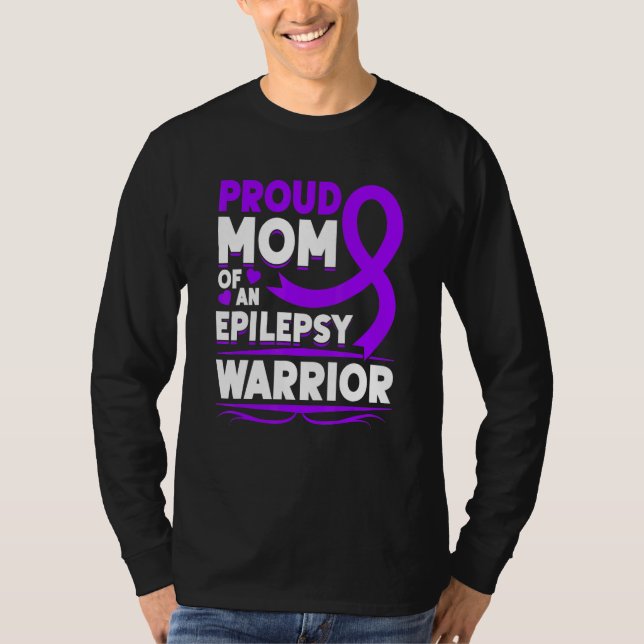 Epilepsimedvetandegrad Stöd för epilepsianfall Mån T Shirt (Framsida)