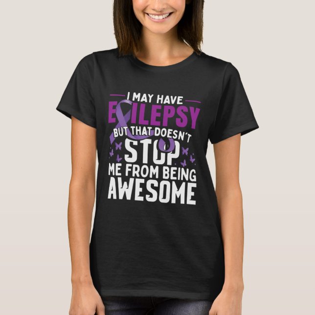 Epilepsimedvetandekrigare 1  t shirt (Framsida)