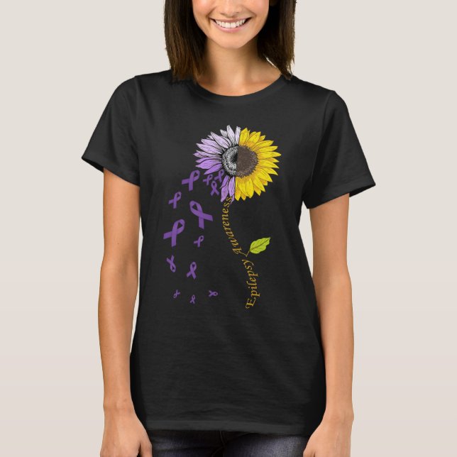 Epilepsimedvetandesolros  t shirt (Framsida)