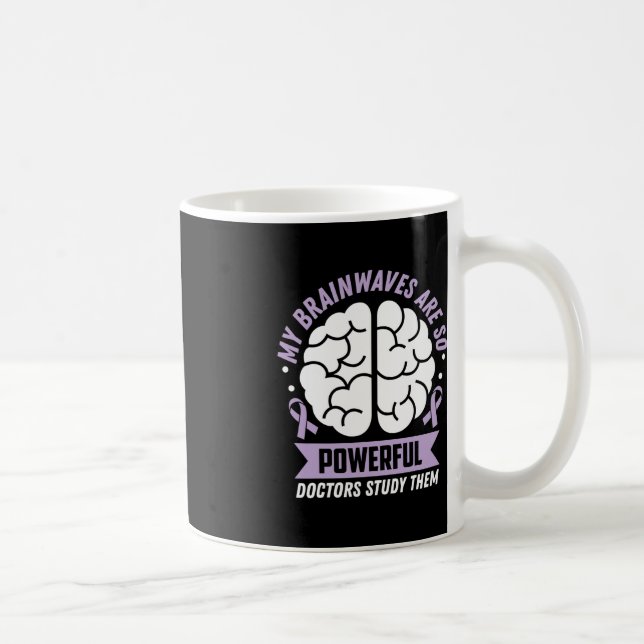 Epilepsimedvetandet att mina hjärnvågor är så kraf kaffemugg (Höger)