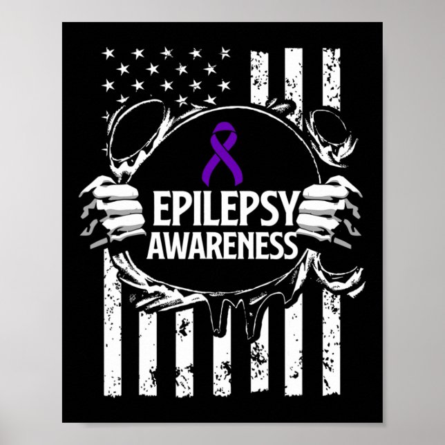Epilepsimedvetenhet Epileptikaswarrior Survivor 16 Poster (Framsidan)