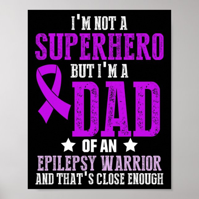 Epilepsimedvetenhet Epileptikaswarrior Survivor 6 Poster (Framsidan)