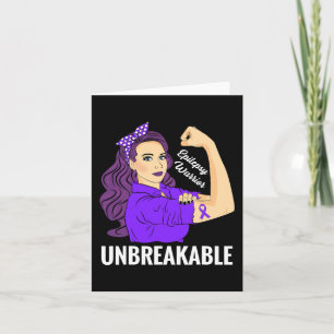 Epilepsimedvetenhet Epileptisk Lila Ribbon Warrio Kort