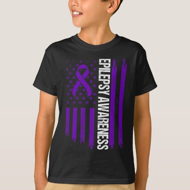 Epilepsimedvetenhet Epileptiskt anfall Survivor 3 T Shirt (Framsida)