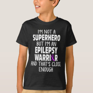 Epilepsimedvetenhet Hero Epileptikaswarrior Surviv T Shirt