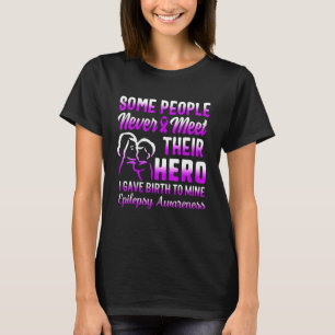 Epilepsimedvetenhet Hero Seizure Mor i Epilepti T Shirt