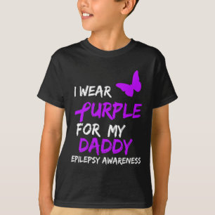 Epilepsimedvetenhet I Bära Lila för min pappa Ribb T Shirt