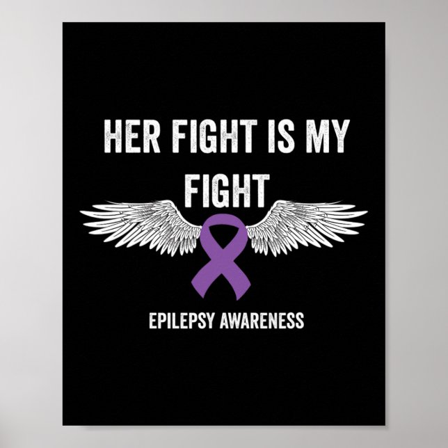 Epilepsimedvetenhet Lila Band - Epilepsimedvetenhe Poster (Framsidan)