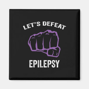Epilepsimedvetenhet Lila Ribbon - Epilepsy Awaren Magnet