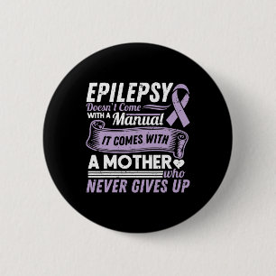 Epilepsimedvetenhet Mamma Komar inte med en handbo Knapp