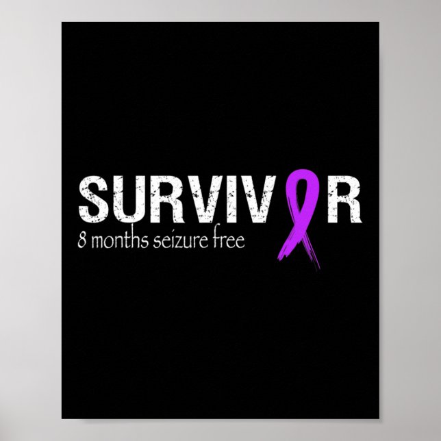 Epilepsimedvetenhet Månad Vi Bära Lila Ribbon Sup Poster (Framsidan)