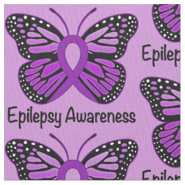 Epilepsimedvetenhet med fjärilsbandet tyg