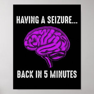 Epilepsimedvetenhet med krampanfall Epileptikavarr Poster