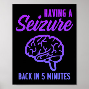 Epilepsimedvetenhet med krampanfall Epileptikavarr Poster