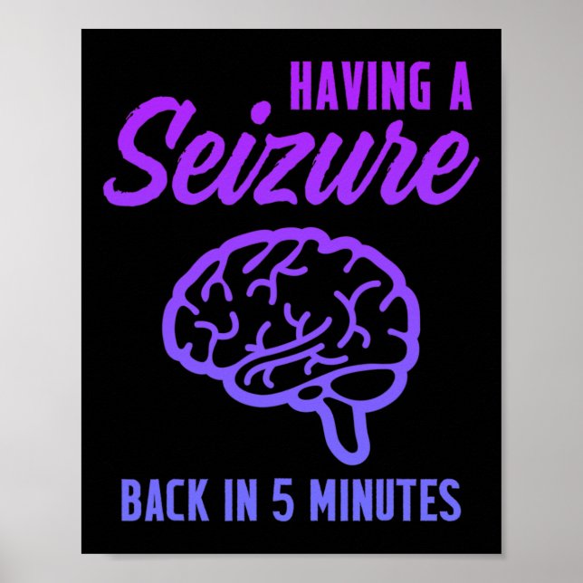 Epilepsimedvetenhet med krampanfall Epileptikavarr Poster (Framsidan)