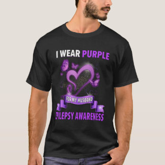 Epilepsimedvetenhet Shirts I Bära Lila för mitt hu T Shirt
