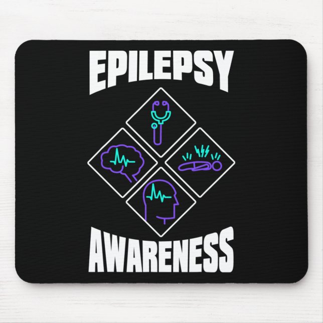 Epilepsimedvetenhet Specialisera Epileptisk Warrio Musmatta (Framsidan)