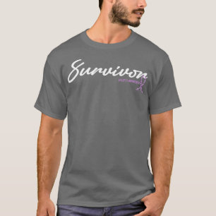 Epilepsimedvetenhet Survivor Glitter Ribbon Hope f T Shirt