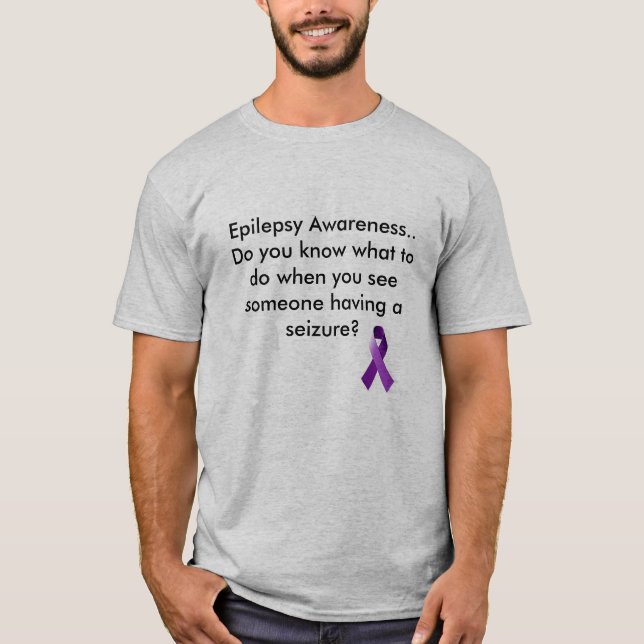 Epilepsimedvetenhet T-shirt (Framsida)