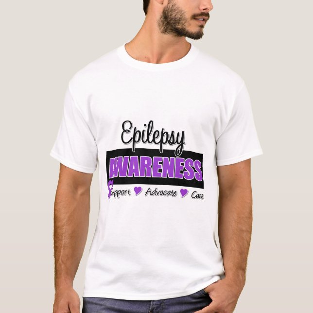Epilepsimedvetenhet Tee Shirt (Framsida)