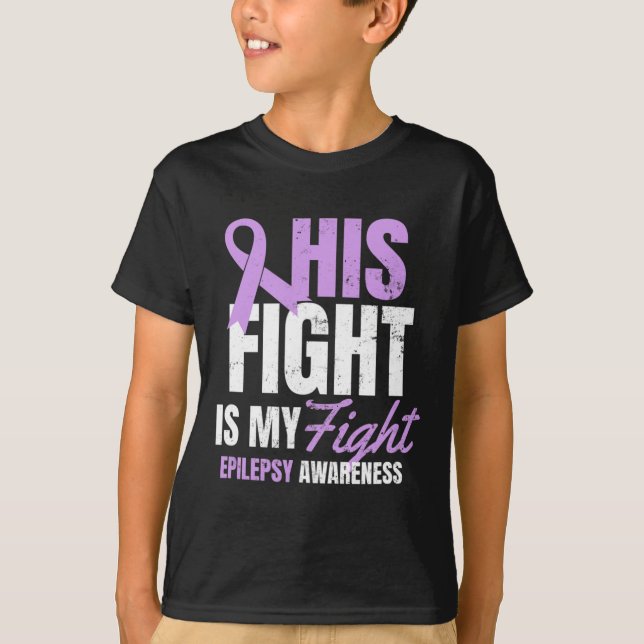 Epilepsimedvetenhet utformar hans kamp mot mitt gi t shirt (Framsida)