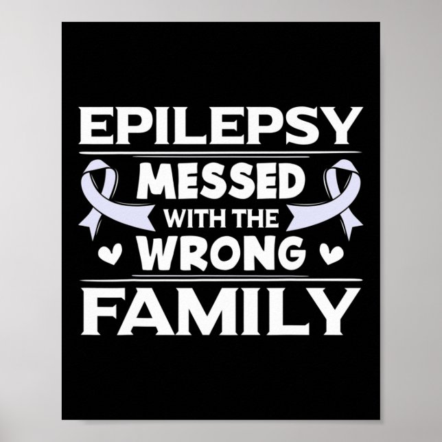 Epilepsipresent Lavendel Medvetandesnöre  Poster (Framsidan)