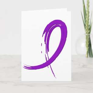 Epilepsis Lila Ribbon A4 Kort