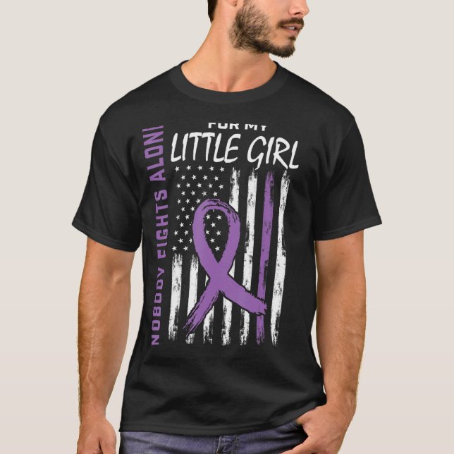 Epilepsy Awareness American F T Shirt (Framsida)