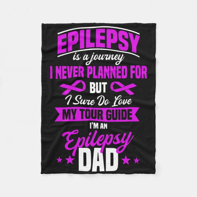 Epilepsy Awareness Epileptic Seizure Disorder Fath Fleecefilt (Framsidan)