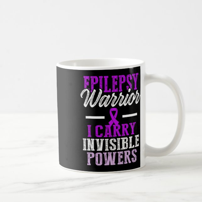 Epilepsy Awareness Epileptic Warrior Survivor 11  Kaffemugg (Höger)