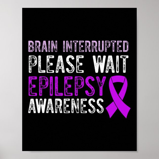 Epilepsy Awareness Epileptic Warrior Survivor 9  Poster (Framsidan)
