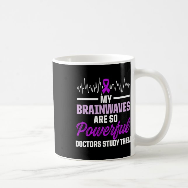 Epilepsy Awareness Epileptic Warrior Survivor  Kaffemugg (Höger)