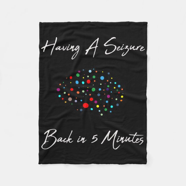 Epilepsy Awareness Having A Seizure  Fleecefilt (Framsidan)