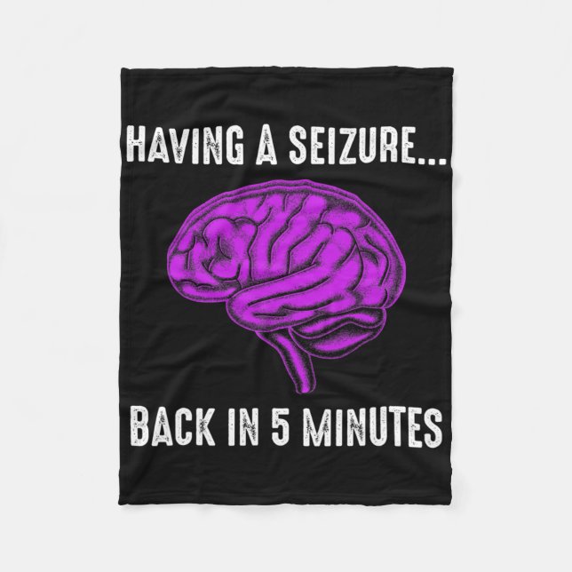 Epilepsy Awareness Having Seizure Epileptic Warrio Fleecefilt (Framsidan)